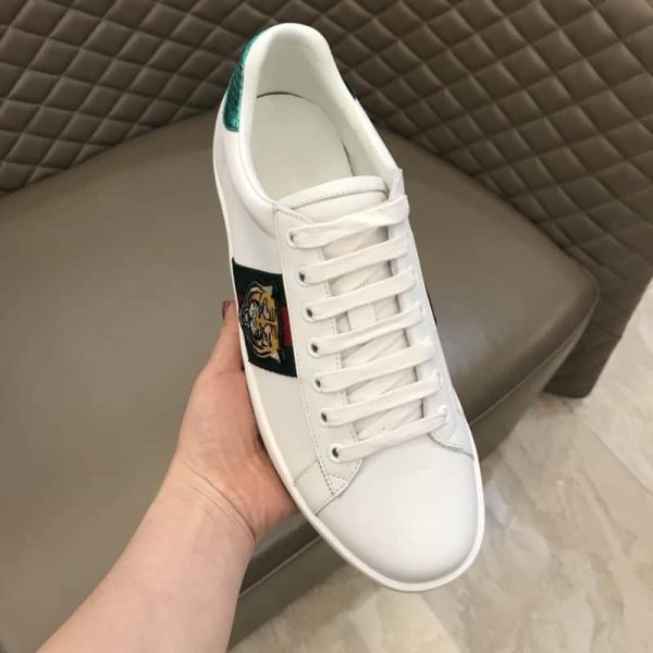 GUCCI TIGER ACE EMBROIDERED SNEAKER WHITE – GC27 - Image 7