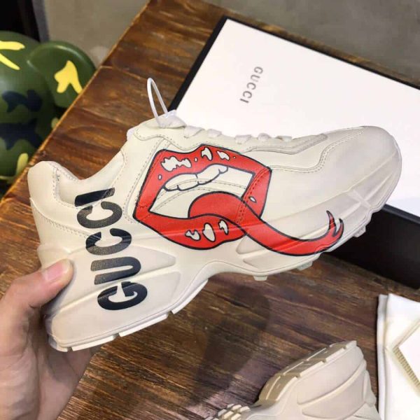 GUCCI RHYTON SNEAKER WITH MOUTH PRINT- GC056 - Image 2