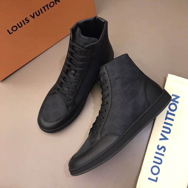 LOUIS VUITTON OFFSHORE HIGH TOP SNEAKER ‘BLACK’ – LSVT47 - Image 4