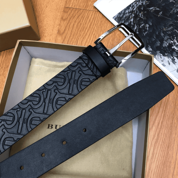 BURBERRY MONOGRAM LEATHER BELT – B22 - Image 4