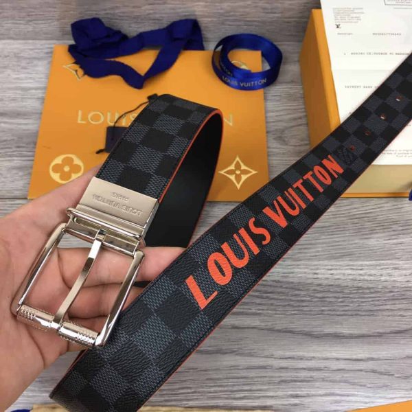 LOUIS VUITTON DA.MIER PRINT 40MM RE.VERSIBLE BELT – B136 - Image 6