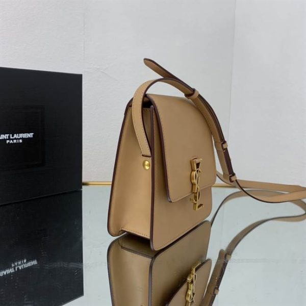 KAIA NORTH/SOUTH SATCHEL IN VEGETABLE-TANNED LEATHER – WBY12 - Image 6
