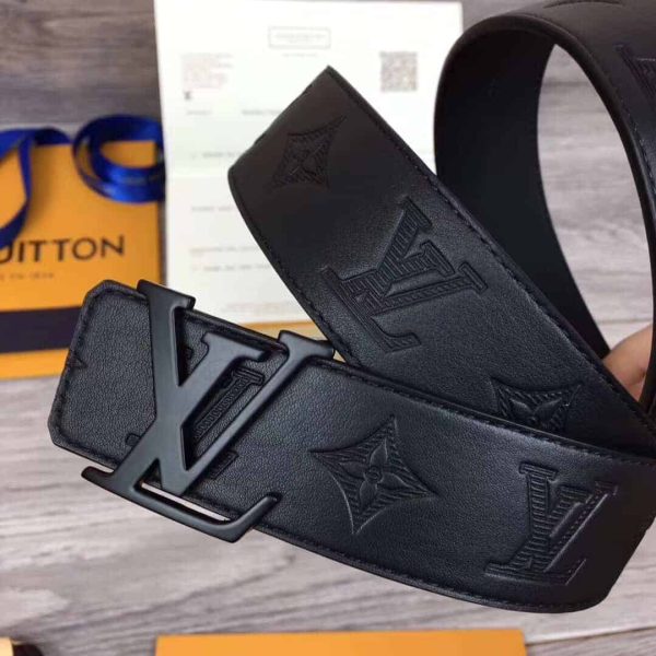 LOUIS VUITTON SHAPE BELT MONOGRAM SHADOW 40 MM BLACK – B113 - Image 2