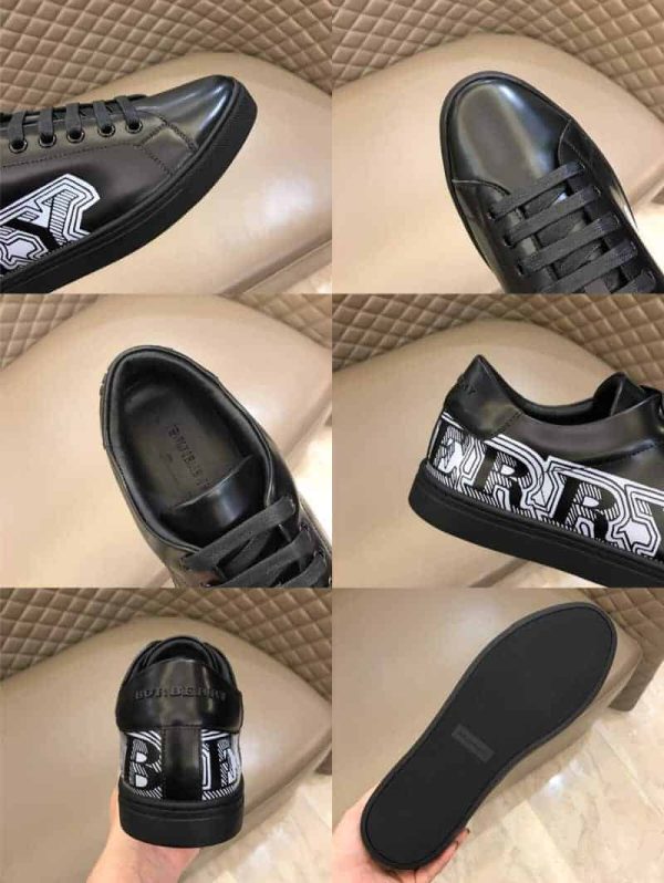 BURBERRY PRINTED LEATHER SNEAKERS – BBR9 - Image 3