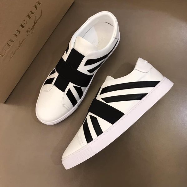 BURBERRY UNION JACK MOTIF SLIP-ON SNEAKERS – BBR11 - Image 3