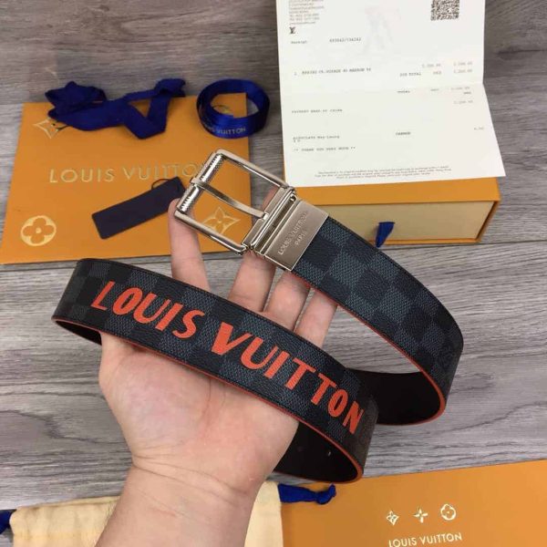 LOUIS VUITTON DA.MIER PRINT 40MM RE.VERSIBLE BELT – B136 - Image 7