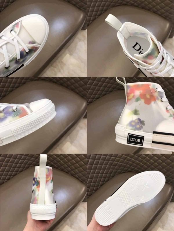 DIOR FLOWERS TECHNICAL CANVAS “B23” HIGH-TOP SNEAKER – CD12 - Image 3