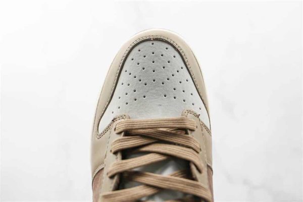 OFF WHITE X NIKE DUNK HIGH LIGHT CHOCOLATE – NK65 - Image 3