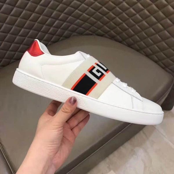 GUCCI STRIPE LEATHER SNEAKER – GC3 - Image 2