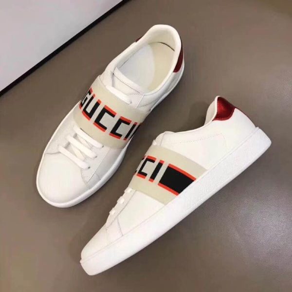 GUCCI STRIPE LEATHER SNEAKER – GC3 - Image 5