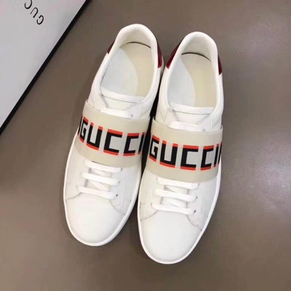 GUCCI STRIPE LEATHER SNEAKER – GC3 - Image 4