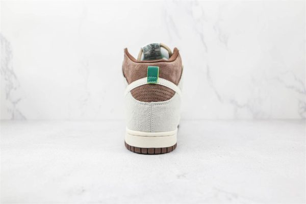 OFF WHITE X NIKE DUNK HIGH LIGHT CHOCOLATE – NK65 - Image 5