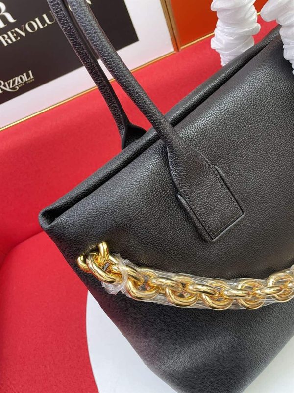 BOTTEGA VENETA WOMEN’S CHAIN TOTE IN BLACK – WBV19 - Image 6