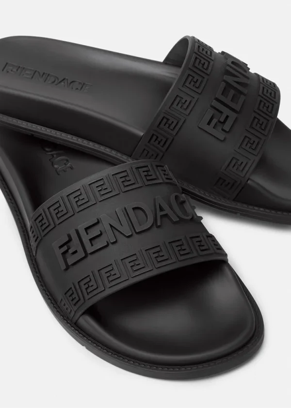 Versace Fendace Logo Sliders In Black – VBS001 - Image 2