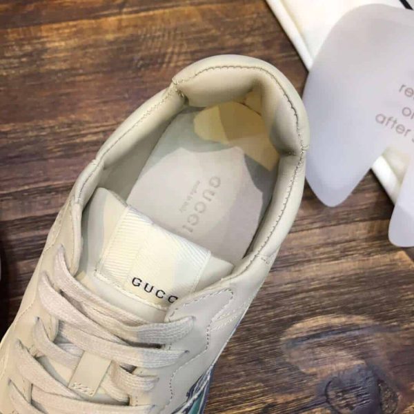 GUCCI RHYTON LEATHER SNEAKER WITH WAVE - Image 6