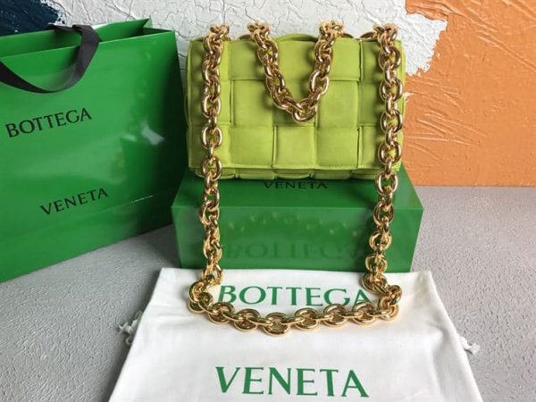 BOTTEGA VENETA WOMEN’S CHAIN CASSETTE IN KIWI – WBV02 - Image 2