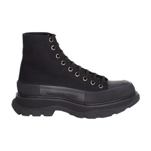 ALEXANDER MCQUEEN MEN’S TREAD SLICK BOOT IN BLACK – AM22