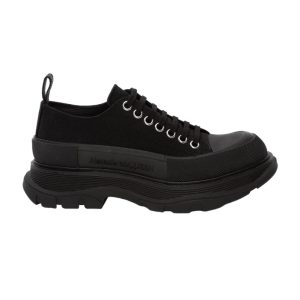 ALEXANDER MCQUEEN MEN’S TREAD SLICK LACE UP IN BLACK – AM26
