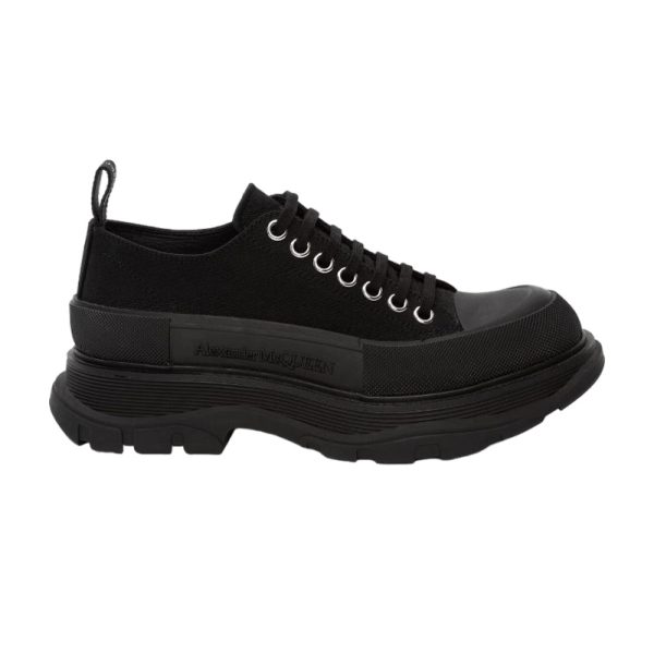 ALEXANDER MCQUEEN MEN’S TREAD SLICK LACE UP IN BLACK – AM26