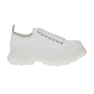 ALEXANDER MCQUEEN MEN’S TREAD SLICK LACE UP IN WHITE – AM25