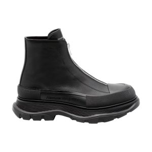 ALEXANDER MCQUEEN MEN’S TREAD SLICK ZIP BOOT IN BLACK – AM19