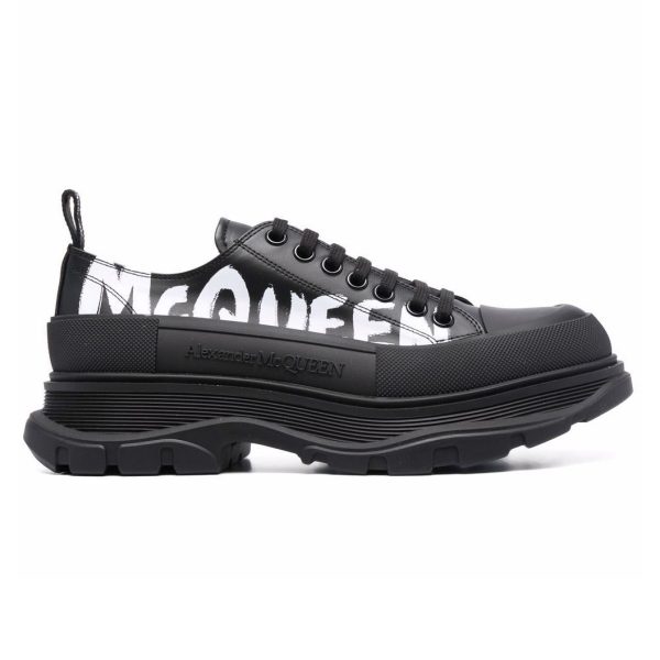 ALEXANDER MCQUEEN TREAD SLICK LACE-UP SNEAKERS – AM43