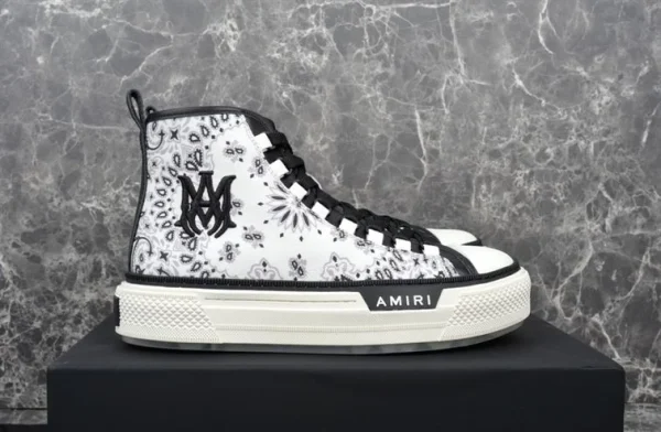 AMIRI BANDANA-PRINT HIGH-TOP SNEAKERS – AM021 - Image 2