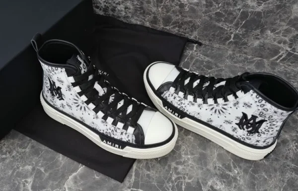 AMIRI BANDANA-PRINT HIGH-TOP SNEAKERS – AM021 - Image 7
