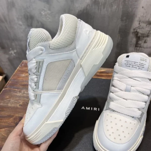 AMIRI EMBOSSED-LOGO LEATHER SNEAKERS – AM016 - Image 6