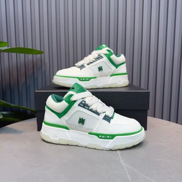 AMIRI EMBOSSED-LOGO LEATHER SNEAKERS – AM080 - Image 2