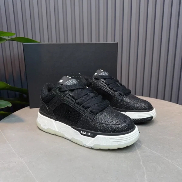AMIRI EMBOSSED-LOGO LEATHER SNEAKERS – AM081 - Image 2