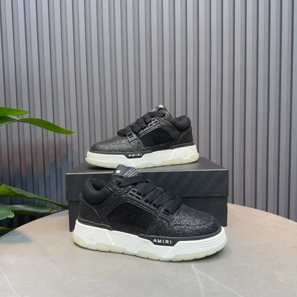 AMIRI EMBOSSED-LOGO LEATHER SNEAKERS – AM081 - Image 4