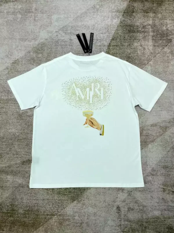 Amiri Cotton T-Shirt – AMS058 - Image 2
