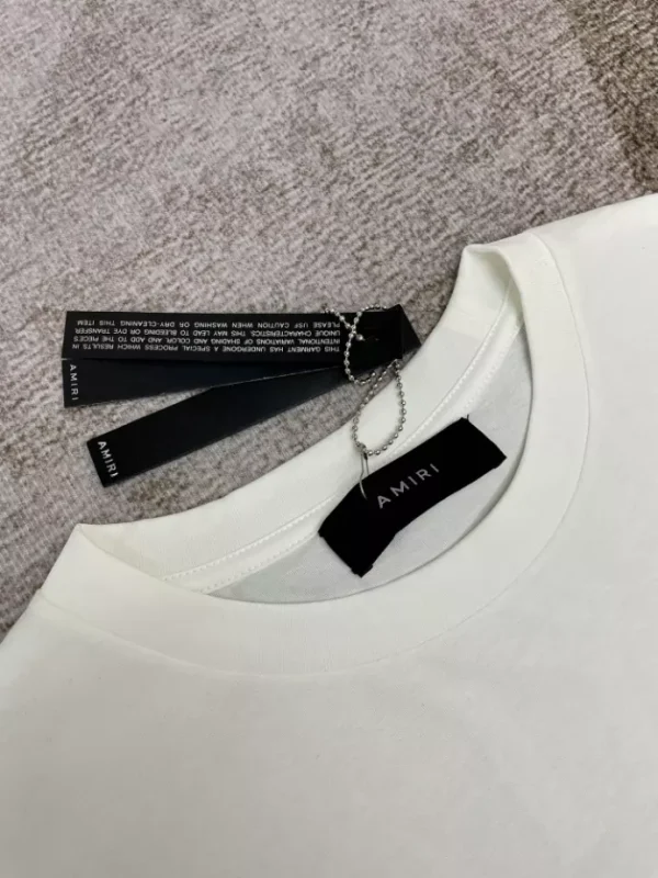Amiri Cotton T-Shirt – AMS065 - Image 8