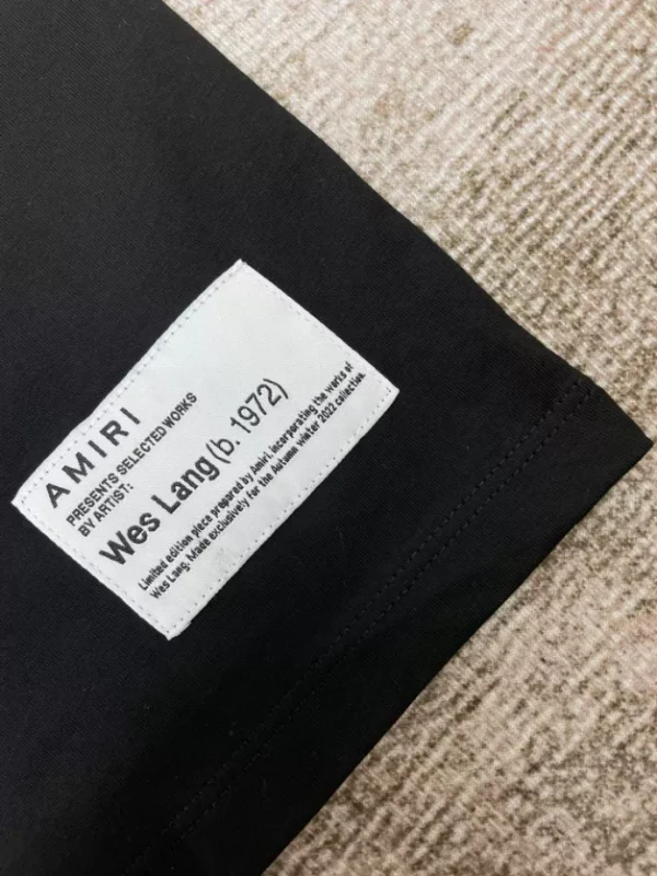 Amiri Cotton T-Shirt – AMS087 - Image 7