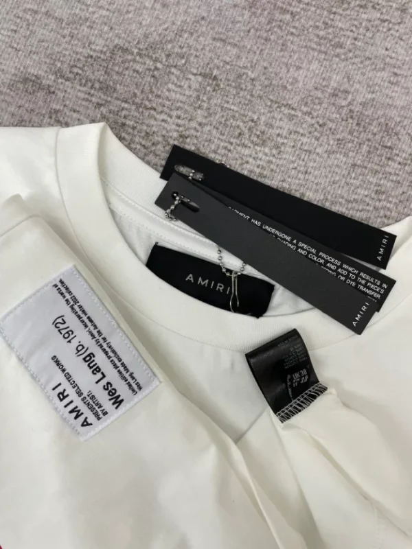 Amiri Cotton T-Shirt – AMS088 - Image 9