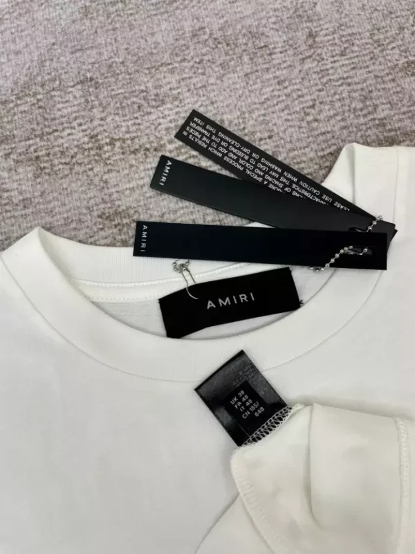 Amiri Cotton T-Shirt – AMS089 - Image 8