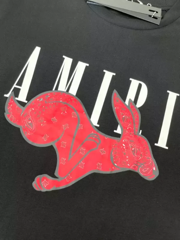 Amiri Cotton T-Shirt – AMS093 - Image 4