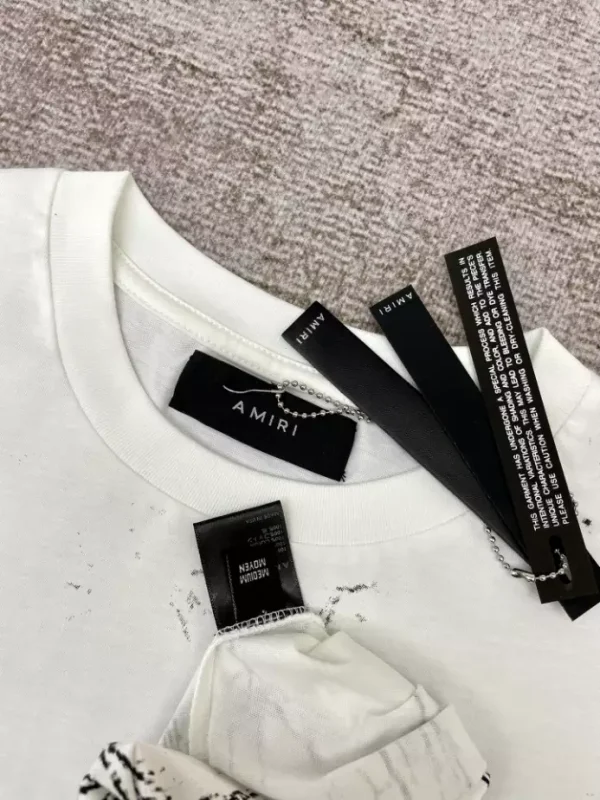 Amiri Cotton T-Shirt – AMS096 - Image 5