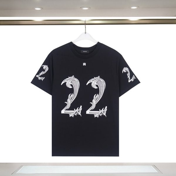 Amiri Logo-Print Cotton T-Shirt – AMS039