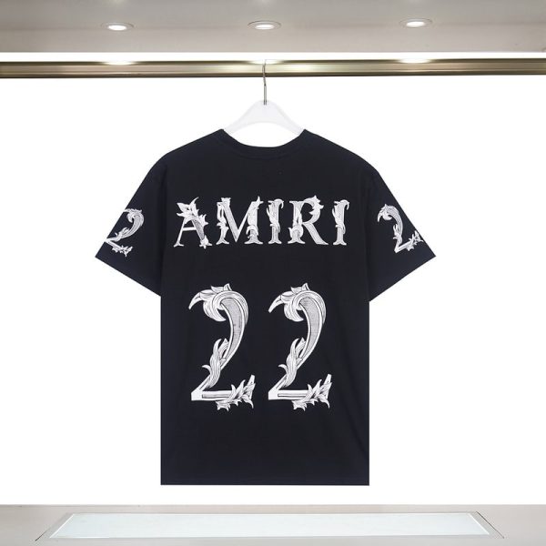 Amiri Logo-Print Cotton T-Shirt – AMS039 - Image 2