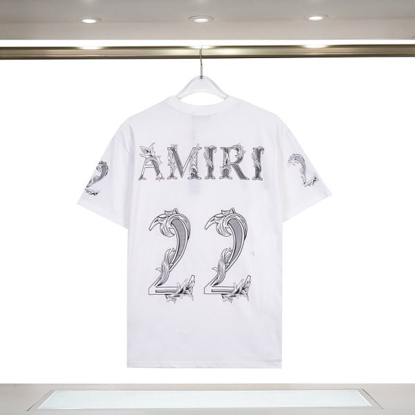 Amiri Logo-Print Cotton T-Shirt – AMS040 - Image 2