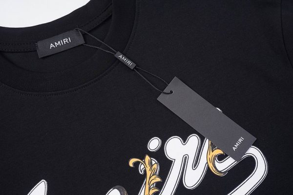 Amiri Logo-Print Cotton T-Shirt – AMS048 - Image 3