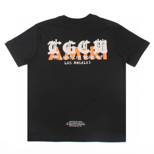Amiri Logo-Print Cotton T-Shirt – AMS056 - Image 2