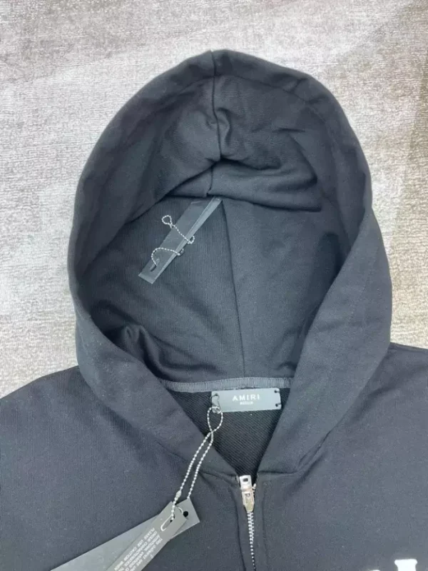 Amiri Ma Core Logo Zip Hoodie – SAV001 - Image 4