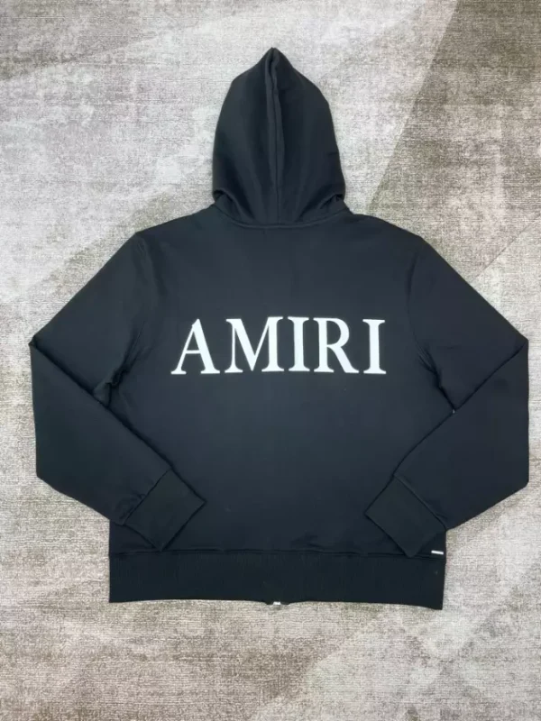 Amiri Ma Core Logo Zip Hoodie – SAV001 - Image 3
