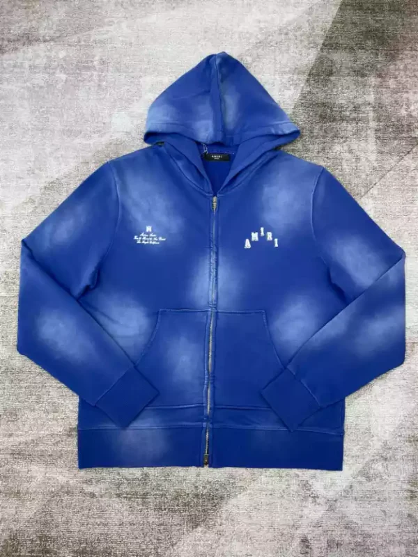 Amiri Ma Core Logo Zip Hoodie – SAV003 - Image 2
