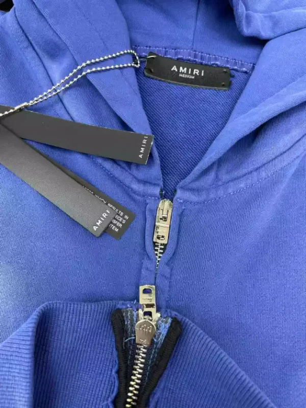 Amiri Ma Core Logo Zip Hoodie – SAV003 - Image 6