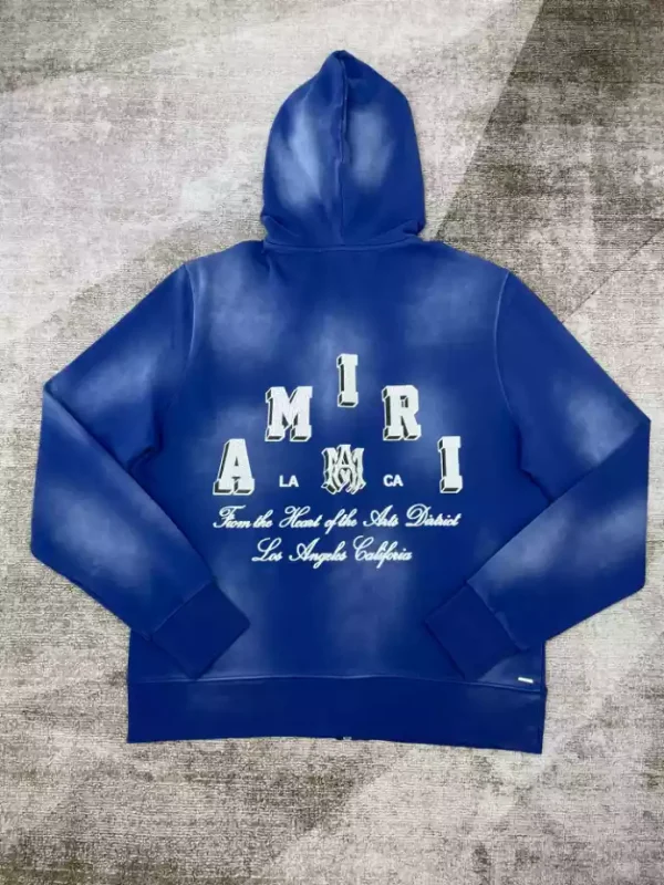 Amiri Ma Core Logo Zip Hoodie – SAV003 - Image 3