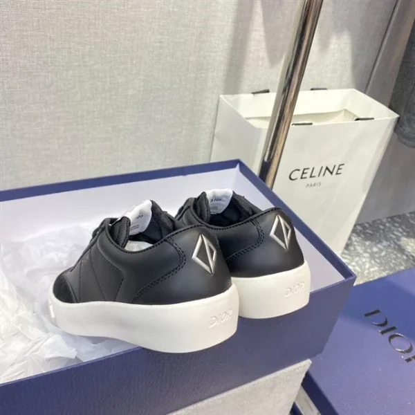B101 SNEAKER BLACK SMOOTH CALFSKIN AND NUBUCK – CD137 - Image 4
